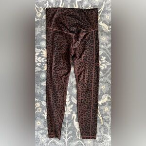 GAP Maternity Brown and Black Leopard Print Leggings
